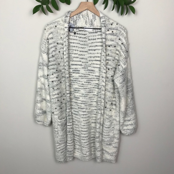 Sweaters - Super Soft Pearl Embellished Cardigan